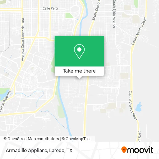 Armadillo Applianc map