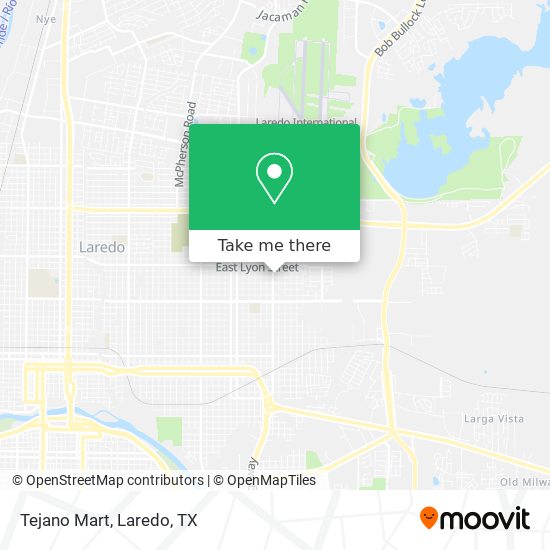 Tejano Mart map