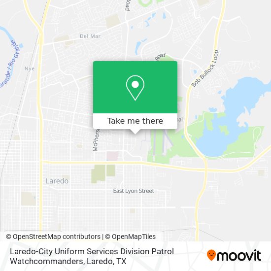 Laredo-City Uniform Services Division Patrol Watchcommanders map