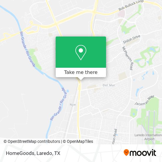 HomeGoods map