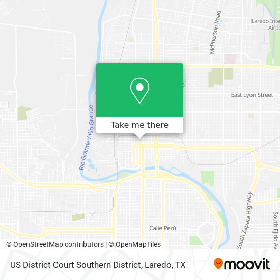 Mapa de US District Court Southern District