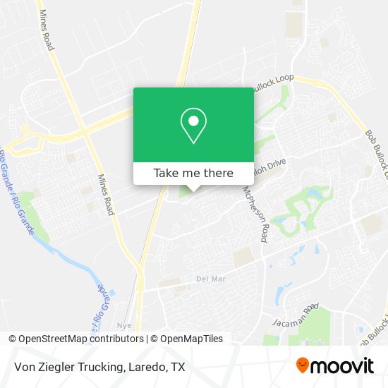 Mapa de Von Ziegler Trucking