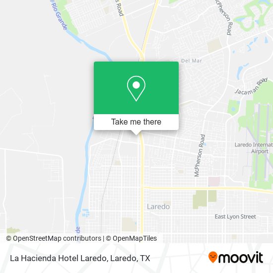 La Hacienda Hotel Laredo map