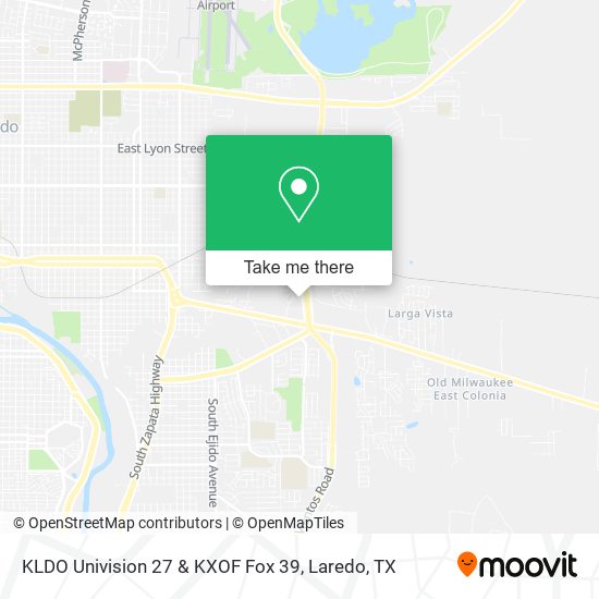 KLDO Univision 27 & KXOF Fox 39 map