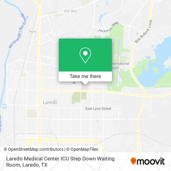 Laredo Medical Center ICU Step Down Waiting Room map