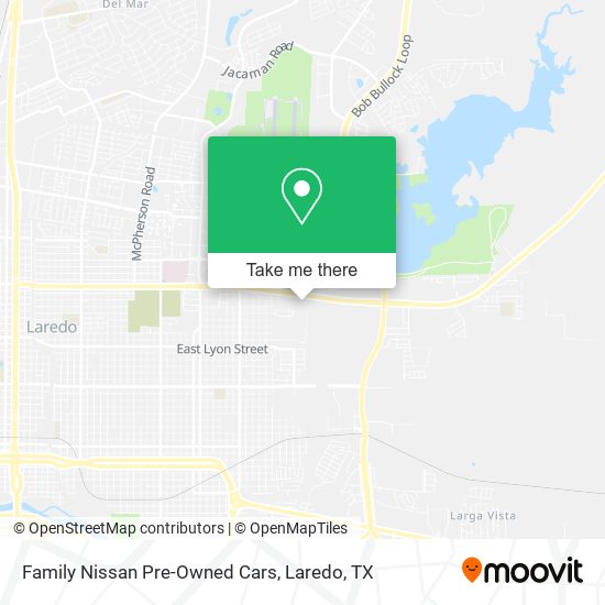 Family Nissan Pre-Owned Cars map