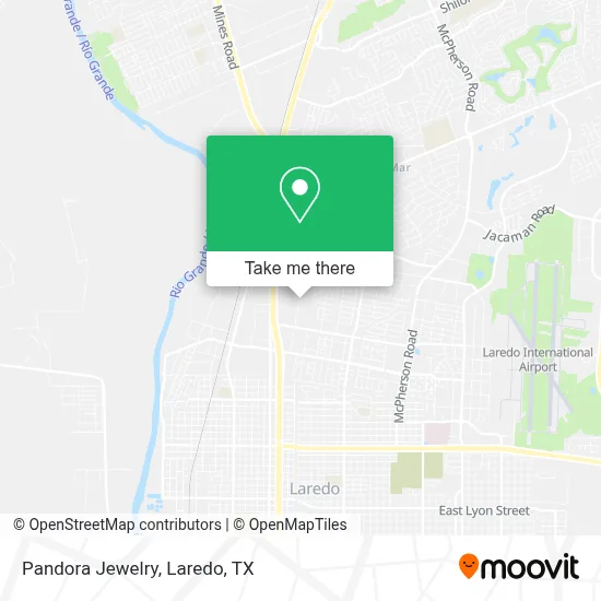 Pandora Jewelry map