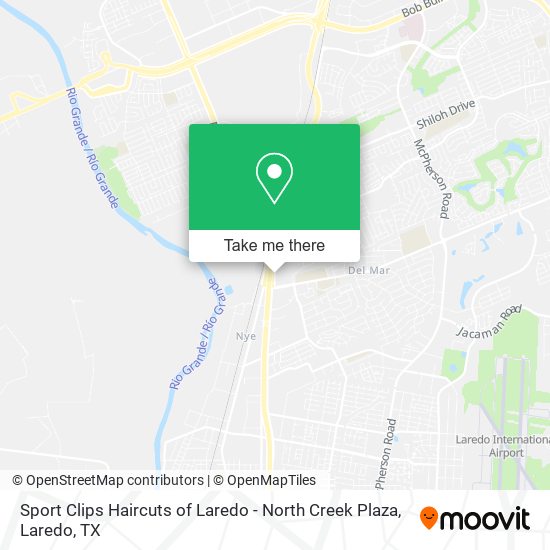 Sport Clips Haircuts of Laredo - North Creek Plaza map