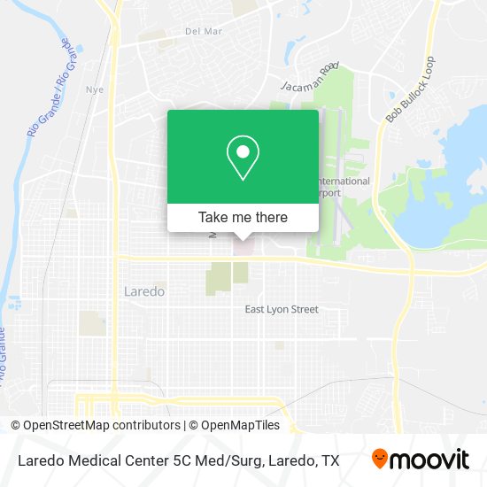Laredo Medical Center 5C Med / Surg map