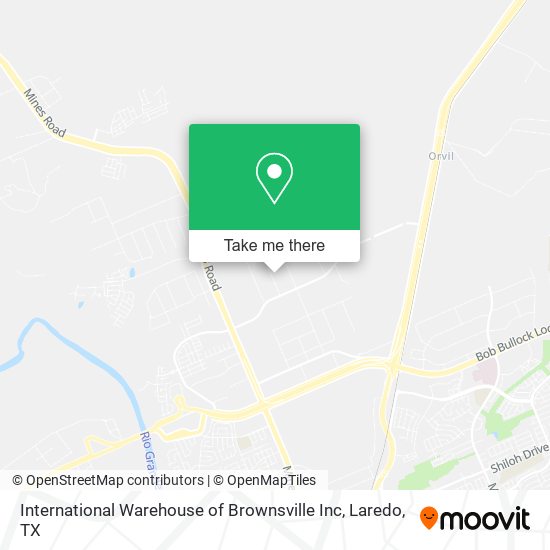 Mapa de International Warehouse of Brownsville Inc