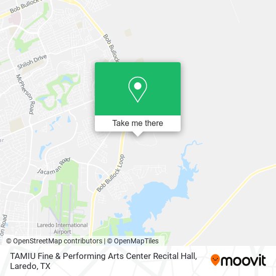 TAMIU Fine & Performing Arts Center Recital Hall map