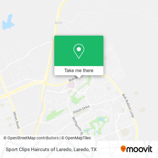 Sport Clips Haircuts of Laredo map