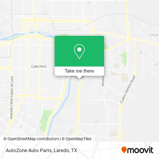 AutoZone Auto Parts map