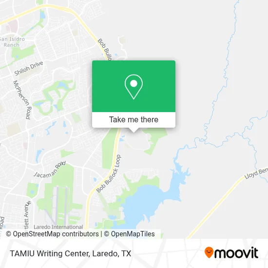 TAMIU Writing Center map