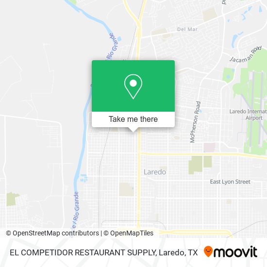 EL COMPETIDOR RESTAURANT SUPPLY map