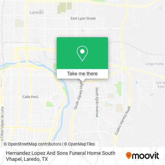 Hernandez Lopez And Sons Funeral Home South Vhapel map