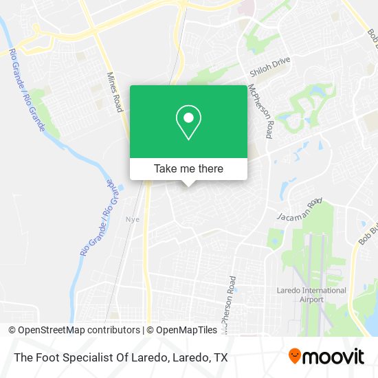 The Foot Specialist Of Laredo map