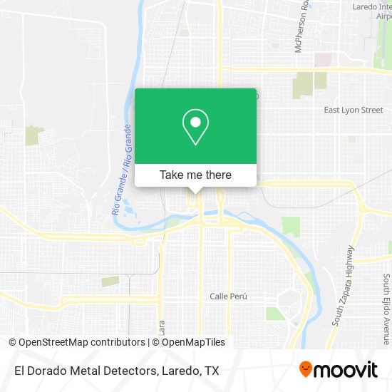 El Dorado Metal Detectors map