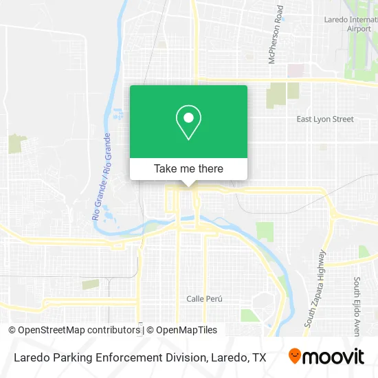 Laredo Parking Enforcement Division map