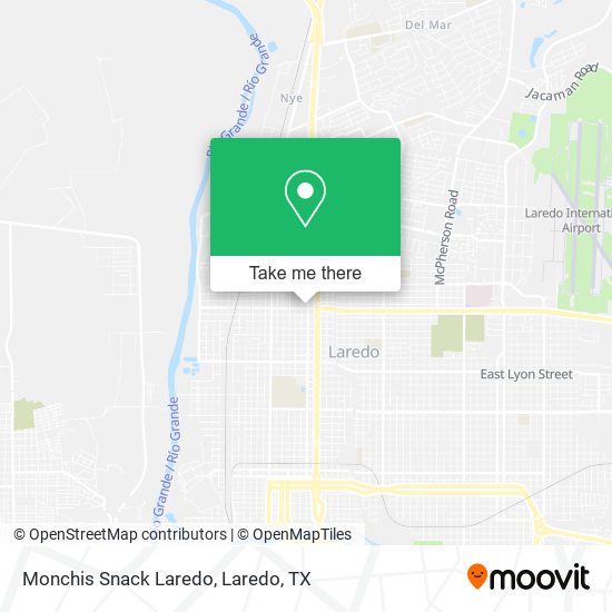 Monchis Snack Laredo map