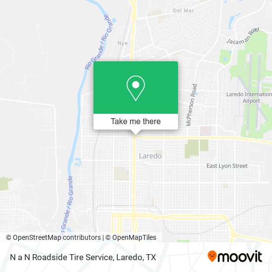 N a N Roadside Tire Service map