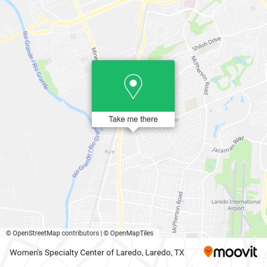 Mapa de Women's Specialty Center of Laredo