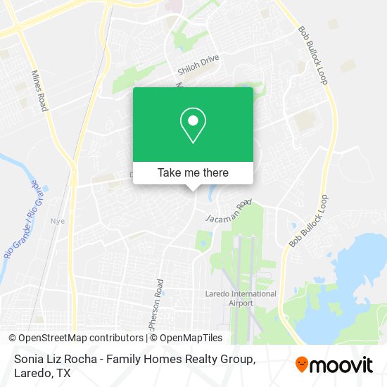 Mapa de Sonia Liz Rocha - Family Homes Realty Group