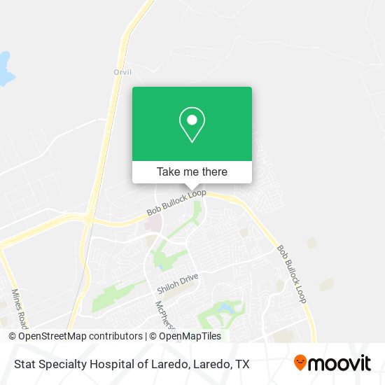 Mapa de Stat Specialty Hospital of Laredo