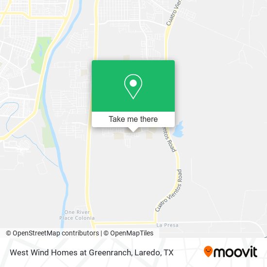 West Wind Homes at Greenranch map