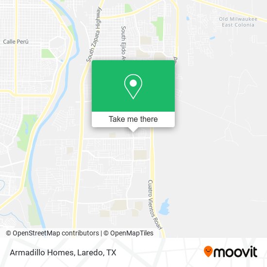 Armadillo Homes map
