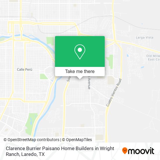 Mapa de Clarence Burrier Paisano Home Builders in Wright Ranch