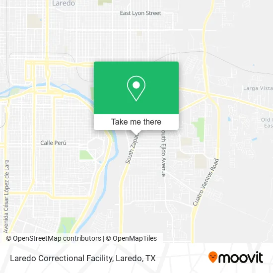 Laredo Correctional Facility map