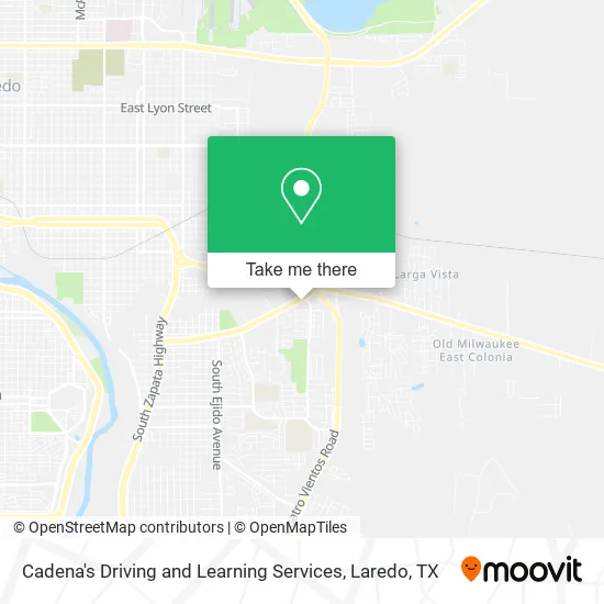 Cadena's Driving and Learning Services map