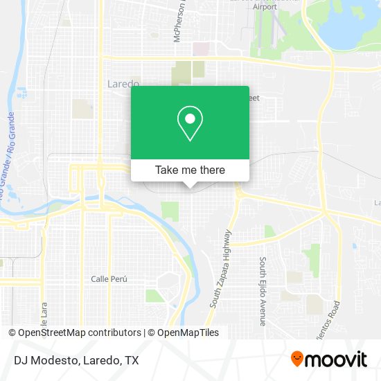 DJ Modesto map