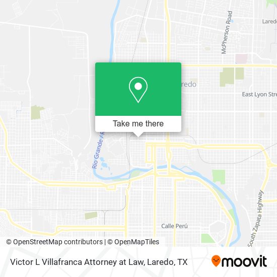 Victor L Villafranca Attorney at Law map