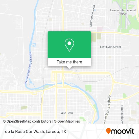 de la Rosa Car Wash map