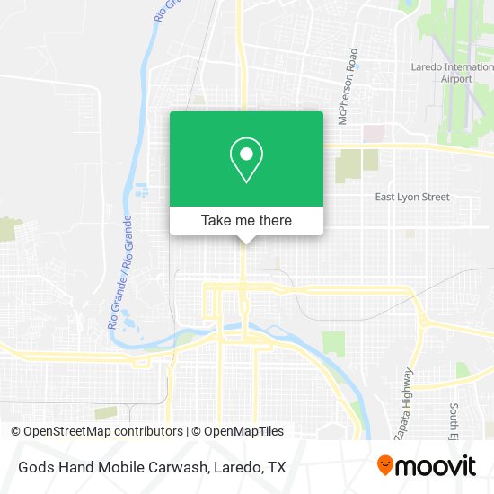 Gods Hand Mobile Carwash map