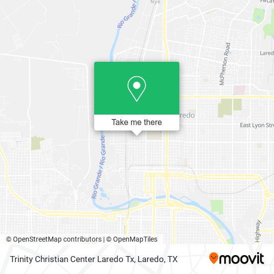 Trinity Christian Center Laredo Tx map