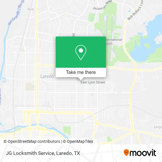 JG Locksmith Service map