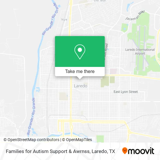 Mapa de Families for Autism Support & Awrnss