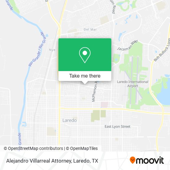 Alejandro Villarreal Attorney map