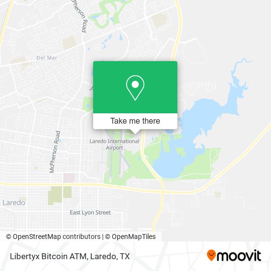 Mapa de Libertyx Bitcoin ATM