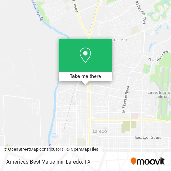 Americas Best Value Inn map