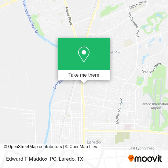 Edward F Maddox, PC map