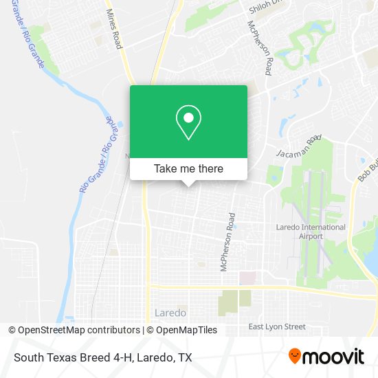 Mapa de South Texas Breed 4-H