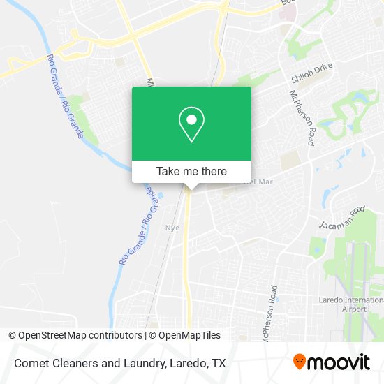 Comet Cleaners and Laundry map