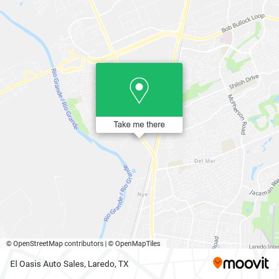 El Oasis Auto Sales map