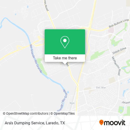 Ara's Dumping Service map