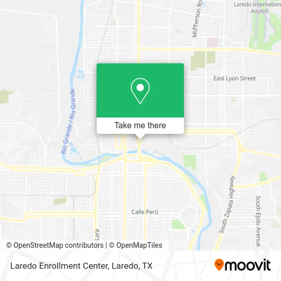Laredo Enrollment Center map