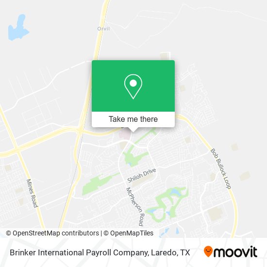 Mapa de Brinker International Payroll Company